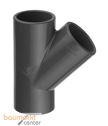 Aliaxis T-St�ck PVC-U 45 Gr., d 63, TY1