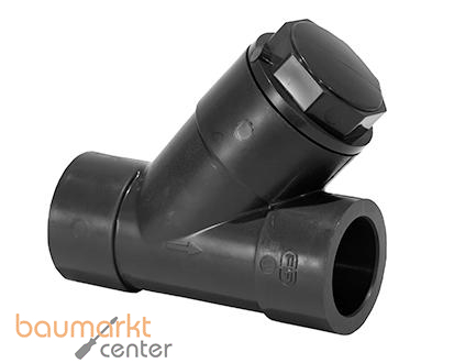 Aliaxis Rueckschlagventil PVC-U VRIV/Viton 75mm mit Klebemuffe und FKM-Dichtung