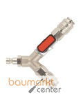 AFRISO Y-Verbinder mit 1x Absperrventil