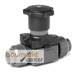 Aliaxis PVC-C Membranventil d20 FKM Verschraubung Klebmuffe CMUIC-FKM