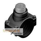 Aliaxis Inst. Anbohrschelle f. PP/PE Rohr, Geh. PP Eins. PVC-C, O-Ring NBR da250