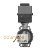 Aliaxis PVCU Absperrklappe, d110 PN10, 24V, FEOV/CE-FKM