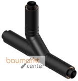 Aliaxis Abzweig 45 Gr m. Winkel Doppelrohr d 160 x 110