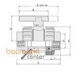 Aliaxis KH PVC-U Gew.muffe IG EPDM R 1 1/2 1V321