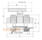 Aliaxis KH PVC-U Schw.muffe EPDM d 110 1V322