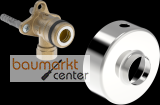 Hansa Winkelkupplung m. Absperrventil,
