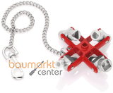 KNIPEX 00 11 06 Universal-Schl�ssel der Standard Schaltschrankschl�ssel 96 mm