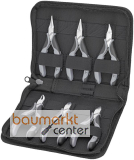 KNIPEX 00 20 17 Elektronikzangen-Set mit Werkzeugen f�r Arbeiten an elektronischen Bauteilen 6-teilig 215 mm