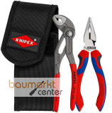 KNIPEX 00 20 72 V06 Mini-Zangenset in Werkzeugg�rteltasche 1 x 08 22 145, 1 x 87 01 150 160 mm