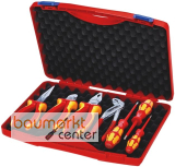 KNIPEX 00 21 15 Werkzeug-Box "RED" Elektro Set 2 7-teilig 275 mm