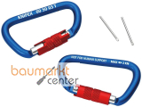 KNIPEX 00 50 03 T BK Materialkarabiner 2 St�ck 82 mm