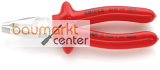 KNIPEX 03 07 180 Kombizange tauchisoliert, VDE-gepr�ft verchromt 180 mm