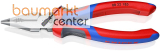 KNIPEX 08 22 185 SB Spitz-Kombizange mit Comfort-Griffen schwarz atramentiert 185 mm