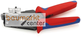 KNIPEX 12 12 14 Pr�zisions-Abisolierzange mit Formmessern mit Mehrkomponenten-H�llen br�niert 195 mm