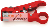 KNIPEX 16 60 06 SB Abisolierwerkzeug f�r Koaxial- und Datenkabel 125 mm