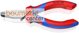 KNIPEX 20 02 140 Flachzange mit Comfort-Griffen schwarz atramentiert 140 mm