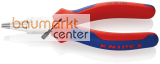 KNIPEX 22 05 140 Rundzange mit Mehrkomponenten-H�llen verchromt 140 mm