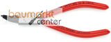 KNIPEX 44 31 J02 Sicherungsringzange f�r Innenringe in Bohrungen 45� gewinkelt mit Kunststoff �berzogen schwarz atramentiert 140 mm