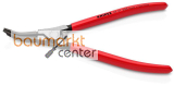 KNIPEX 45 21 200 Montagezange f�r Sprengringe auf Wellen mit Kunststoff �berzogen schwarz atramentiert 220 mm