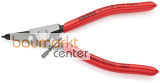 KNIPEX 46 11 A0 SB Sicherungsringzange f�r Au�enringe auf Wellen mit Kunststoff �berzogen schwarz atramentiert 140 mm