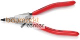 KNIPEX 46 11 G2 Sicherungsringzange f�r Greifringe auf Wellen mit Kunststoff �berzogen schwarz atramentiert 140 mm