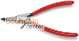 KNIPEX 46 11 G4 Sicherungsringzange f�r Greifringe auf Wellen mit Kunststoff �berzogen schwarz atramentiert 180 mm
