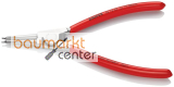 KNIPEX 46 13 A2 Sicherungsringzange f�r Au�enringe auf Wellen mit Kunststoff �berzogen verchromt 180 mm