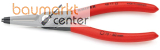 KNIPEX 48 11 J2 Pr�zisions-Sicherungsringzange f�r Innenringe in Bohrungen mit rutschhemmendem Kunststoff �berzogen grau atramentiert 180 mm