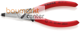 KNIPEX 48 31 J1 Pr�zisions-Sicherungsringzange f�r Innenringe in Bohrungen mit �berdehnungsschutz mit rutschhemmendem Kunststoff �berzogen grau atramentiert 140 mm