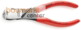 KNIPEX 67 01 140 Kraft-Vornschneider mit Kunststoff �berzogen schwarz atramentiert 140 mm