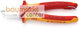 KNIPEX 70 06 180 T BK Seitenschneider isoliert mit Mehrkomponenten-H�llen, VDE-gepr�ft; mit integrierter isolierter Befestigungs�se zum Anbringen einer Absturzsicherung verchromt 180 mm