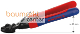 KNIPEX 72 62 200 Kraft-B�ndigschneider f�r Weichmetall und Kunststoff mit schlanken Mehrkomponenten-H�llen schwarz atramentiert 200 mm