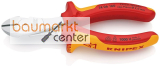 KNIPEX 74 06 160 Kraft-Seitenschneider isoliert mit Mehrkomponenten-H�llen, VDE-gepr�ft verchromt 160 mm