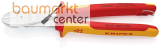 KNIPEX 74 06 250 T BK Kraft-Seitenschneider isoliert mit Mehrkomponenten-H�llen, VDE-gepr�ft; mit integrierter isolierter Befestigungs�se zum Anbringen einer Absturzsicherung verchromt 250 mm