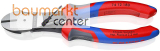 KNIPEX 74 12 180 Kraft-Seitenschneider mit Comfort-Griffen schwarz atramentiert 180 mm