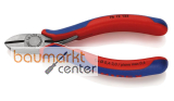 KNIPEX 76 12 125 Seitenschneider f�r Elektromechaniker mit Mehrkomponenten-H�llen schwarz atramentiert 125 mm