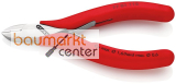KNIPEX 77 01 115 Elektronik-Seitenschneider mit durchgestecktem Gelenk mit rutschhemmenden Kunststoff-H�llen 115 mm