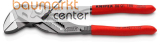 KNIPEX 86 01 180 Zangenschl�ssel Zange und Schraubenschl�ssel in einem Werkzeug mit rutschhemmendem Kunststoff �berzogen grau atramentiert 180 mm