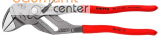 KNIPEX 86 01 250 SB Zangenschl�ssel Zange und Schraubenschl�ssel in einem Werkzeug mit rutschhemmendem Kunststoff �berzogen grau atramentiert 250 mm