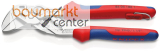 KNIPEX 86 05 180 T BK Zangenschl�ssel Zange und Schraubenschl�ssel in einem Werkzeug mit Mehrkomponenten-H�llen, mit integrierter Befestigungs�se zum Anbringen einer Absturzsicherung verchromt 180 mm