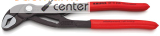 KNIPEX 87 11 250 Cobra�...matic Wasserpumpenzange mit rutschhemmendem Kunststoff �berzogen grau atramentiert 250 mm