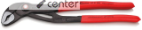 KNIPEX 87 21 300 Cobra� QuickSet Hightech-Wasserpumpenzange mit rutschhemmendem Kunststoff �berzogen grau atramentiert 300 mm
