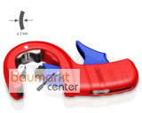 KNIPEX 90 23 01 BK Rohrabschneider DP50 Rohrschneider f�r d�nnwandige Kunststoff-Abflussrohre mit Kunststoff �berzogen 202 mm