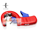 KNIPEX 90 23 02 BK DPT50 Rohrschneider f�r dickwandige Kunststoffrohre, auch kerngesch�umt Schneiden und Anfasen in einem Schritt mit Kunststoff �berzogen 202 mm
