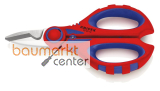 KNIPEX 95 05 10 SB Elektrikerscheren mit Mehrkomponenten-H�llen, glasfaserverst�rkt 160 mm