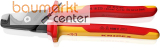 KNIPEX 95 18 225 StepCut� XL Kabelschere mit Stufenschnitt isolierender Mehrkomponenten-Griff, VDE-gepr�ft br�niert 225 mm