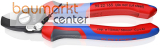 KNIPEX 95 22 165 Kabelschere mit �ffnungsfeder mit Comfort-Griffen br�niert 165 mm