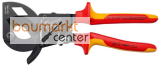 KNIPEX 95 36 250 Kabelschneider (Ratschenprinzip) isoliert mit Mehrkomponenten-H�llen, VDE-gepr�ft schwarz atramentiert 250 mm