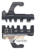 KNIPEX 97 39 08 Crimpeinsatz f�r isolierte + unisolierte Aderendh�lsen 0,25 - 6 mm�