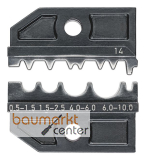 KNIPEX 97 49 14 Crimpeinsatz f�r unisolierte Rohr- und Quetschkabelschuhe sowie unisolierte Sto�- und Quetschverbinder nach DIN 46341